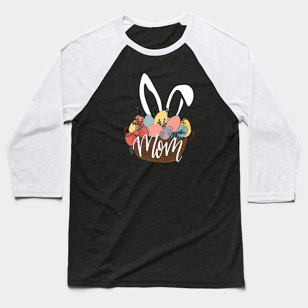 Easter Mom Baseball T-Shirt by Hannah’s Hand Lettering